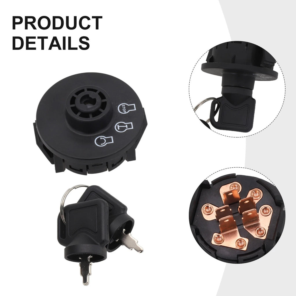 Ignition Switch Set with 2 Keys for Toro ExMark (Compatible)