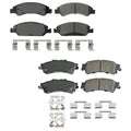 Akebono ProACT Front & Rear Ceramic Disc Brake Pad Kit for Sierra Silverado 1500 (2014–2023)