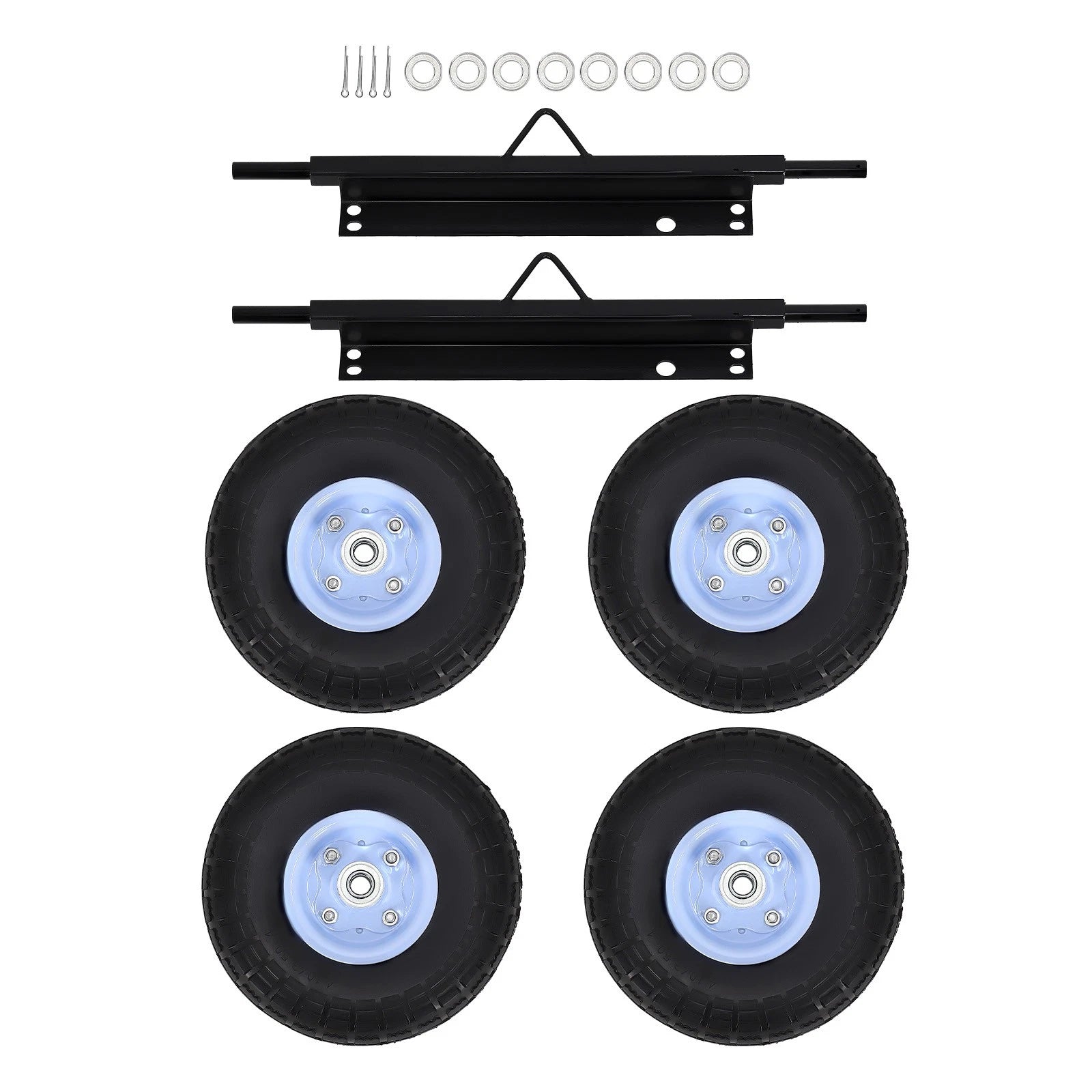 4X Wheel Kit Steel Axles Hardware for Honda Generator EU3000is (2003–2023)