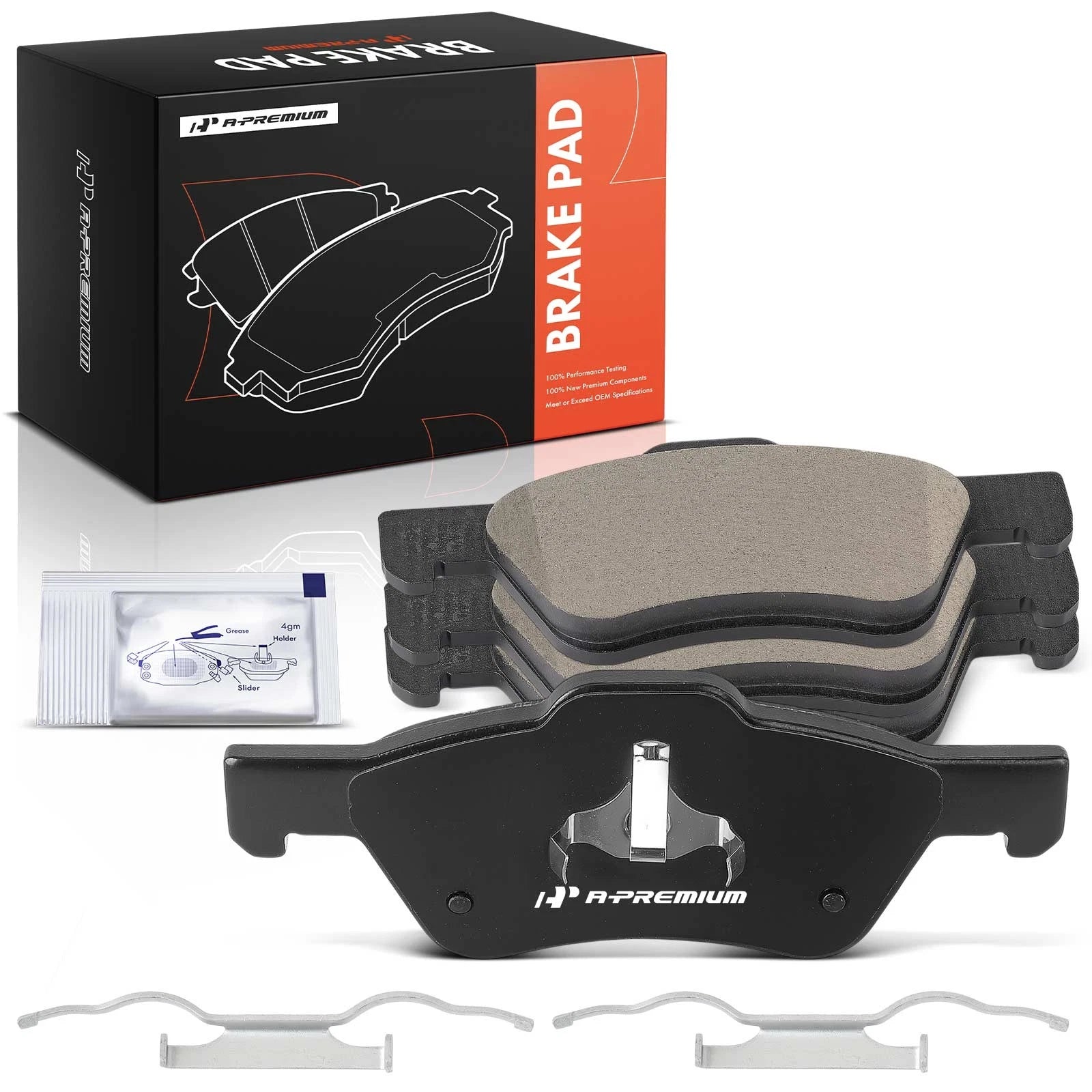 Set of 4 Front Ceramic Brake Pads for Ford Escape (2011–2012)
