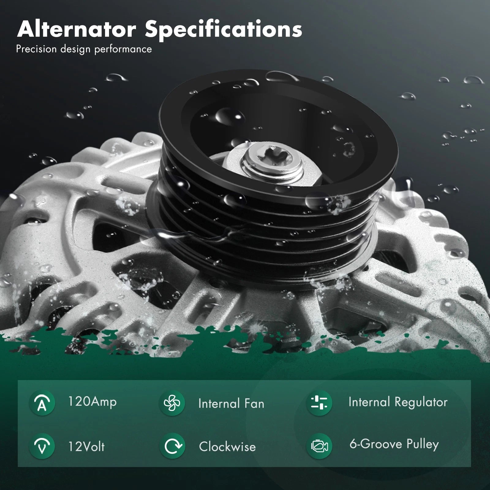 Alternator for Hyundai Tucson (2005–2009), Tiburon (2005–2008), Sonata (2005) 11188