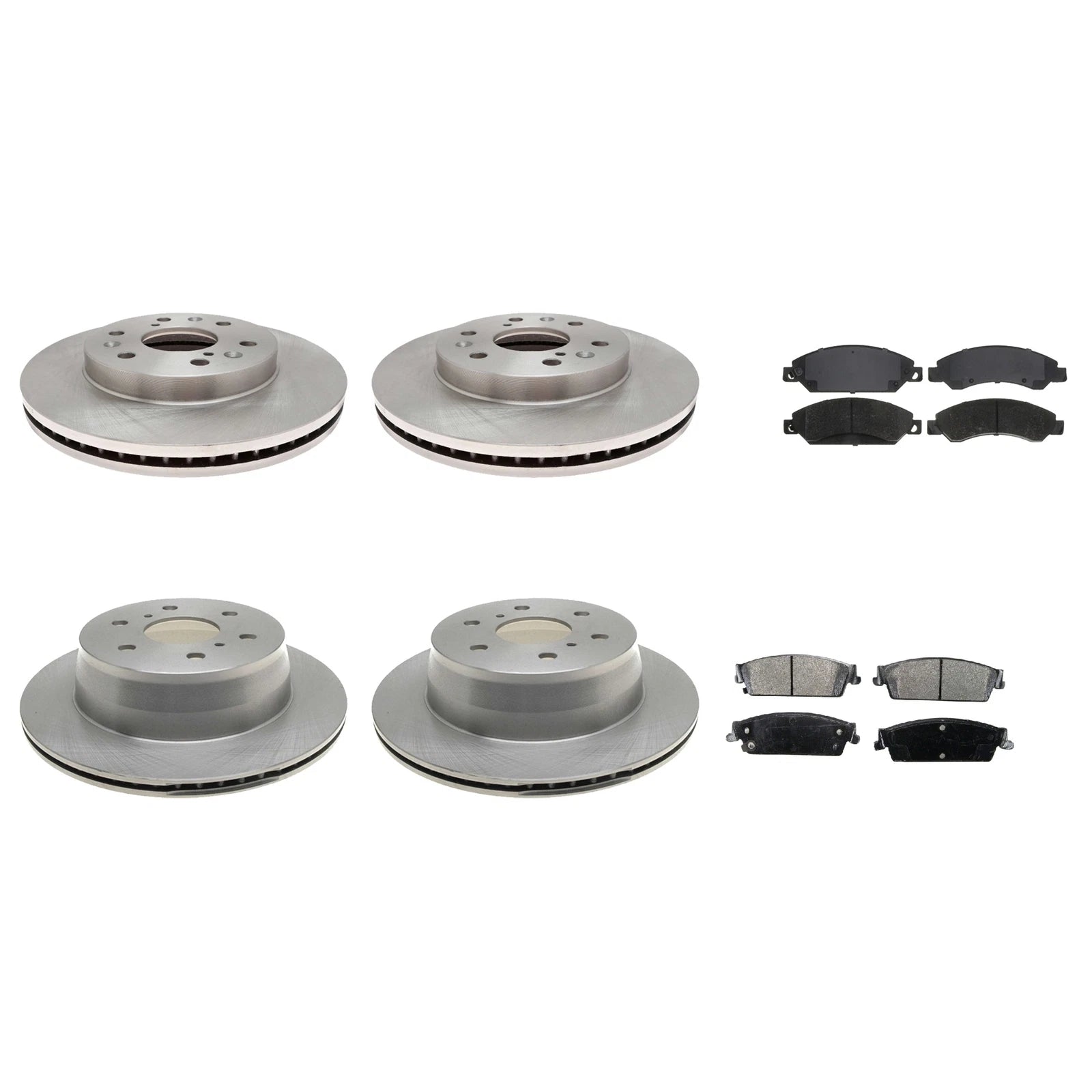 ACDelco Silver Brake Kit Disc Rotors Pads for Yukon Tahoe (2000–2023)