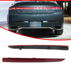 Set of 2 Red Rear Bumper Reflectors for Lincoln MKZ (2013–2020)
