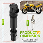 Set of 4 Ignition Coils & Iridium Spark Plugs for Honda CBR600F4i (2002–2006) CBR954RR (2002–2003)