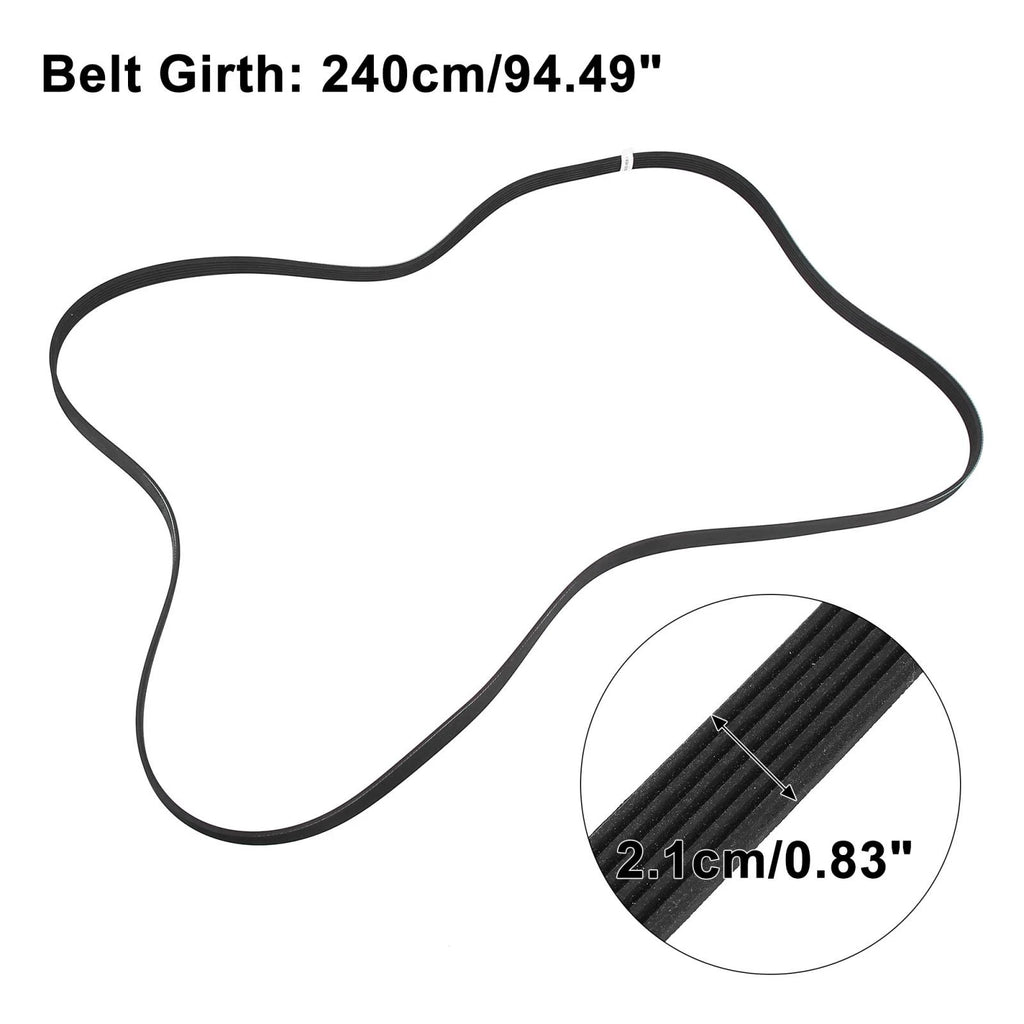 Rubber V-Ribbed Serpentine Belt 6PK2401 0019931896 for Mercedes-Benz C230 (2006–2007)