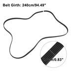 Rubber V-Ribbed Serpentine Belt 6PK2401 0019931896 for Mercedes-Benz C230 (2006–2007)
