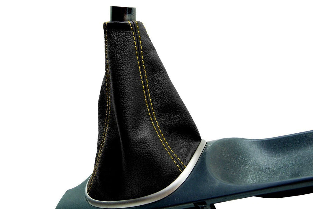 Leather Manual Shift Boot for Acura RSX (2002–2006) Yellow Stitch