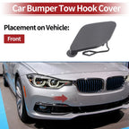 Tow Hook Cover Front Bumper for BMW 320i (2016-2018) Grey 1 Pcs
