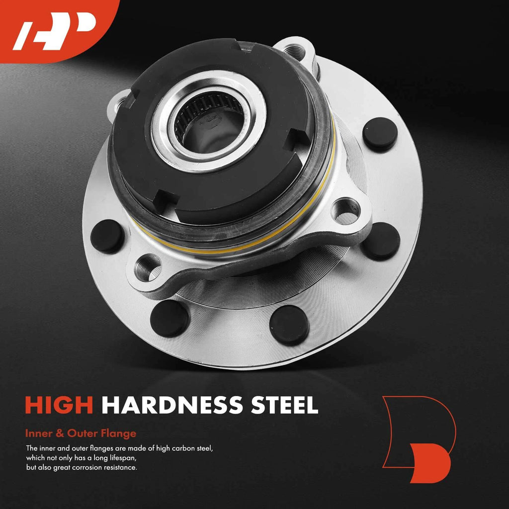 2X Front Wheel Hub & Bearing Assembly for Ford F-250 Super Duty (1999–2001)