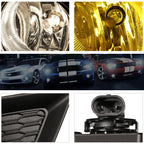 Fog Lights for Dodge Charger (2011–2014) Amber Lens, Switch, Bezel