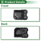1 Pc Engine Oil Pan No.2151025001 for Hyundai Tucson (2011–2013) Iron Black