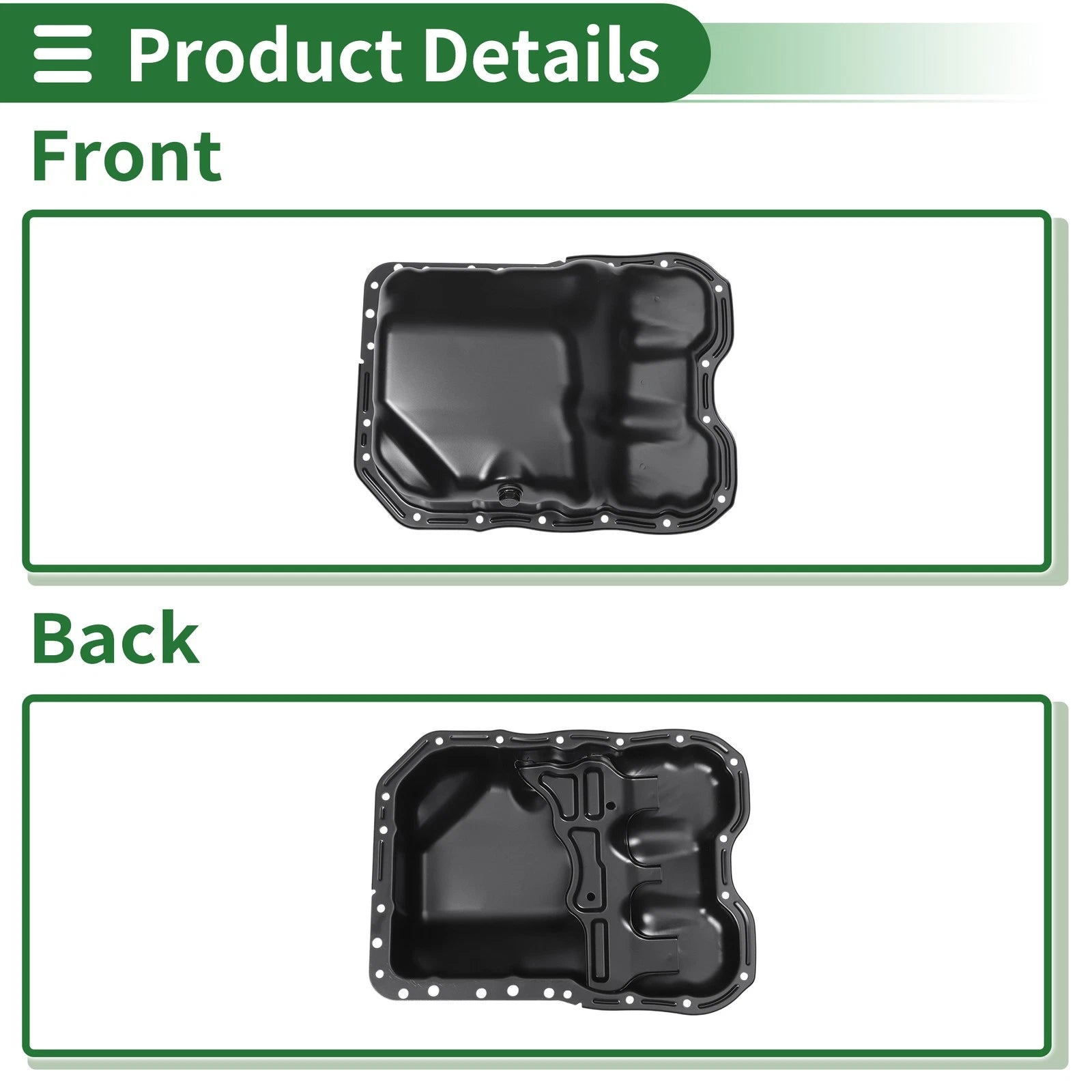 1 Pc Engine Oil Pan No.2151025001 for Hyundai Tucson (2011–2013) Iron Black