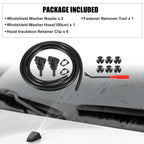 12pcs Front Windshield Washer Nozzle Kit 5113049AA for Chrysler 300C (2004–2010)