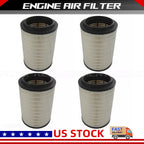 Set of 4 Air Filters for Volvo VNL VNM Trucks (Replaces AF26163M AF26472M 21715813)