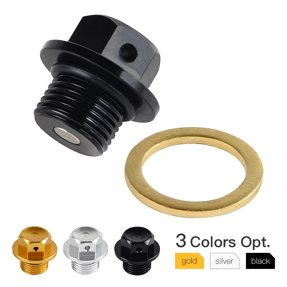 M14xP1.25 Anodized Magnetic Engine Oil Pan Drain Plug for Suzuki