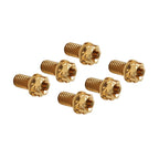 6pcs M6x25mm Titanium Torx Head Flange Bolts for Bike Motorcycle