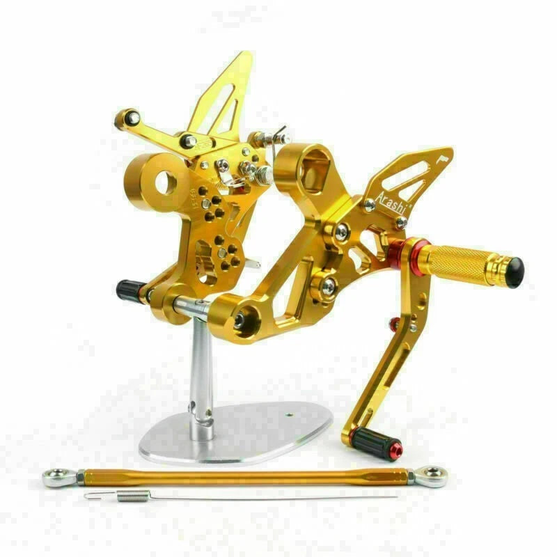 Adjustable Rearsets Foot Pegs Rear Set for Yamaha MT-09 FZ-09 (2014) Gold
