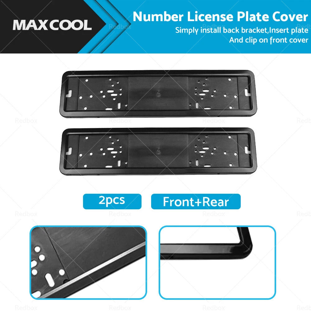 2X License Plate Cover Frame for European Vehicles (2002–2019)