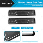 2X License Plate Cover Frame for European Vehicles (2002–2019)