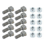 10X Threaded Stump Grinder Teeth 2-1/2" for Bradco Shaver Ashland Baumalight