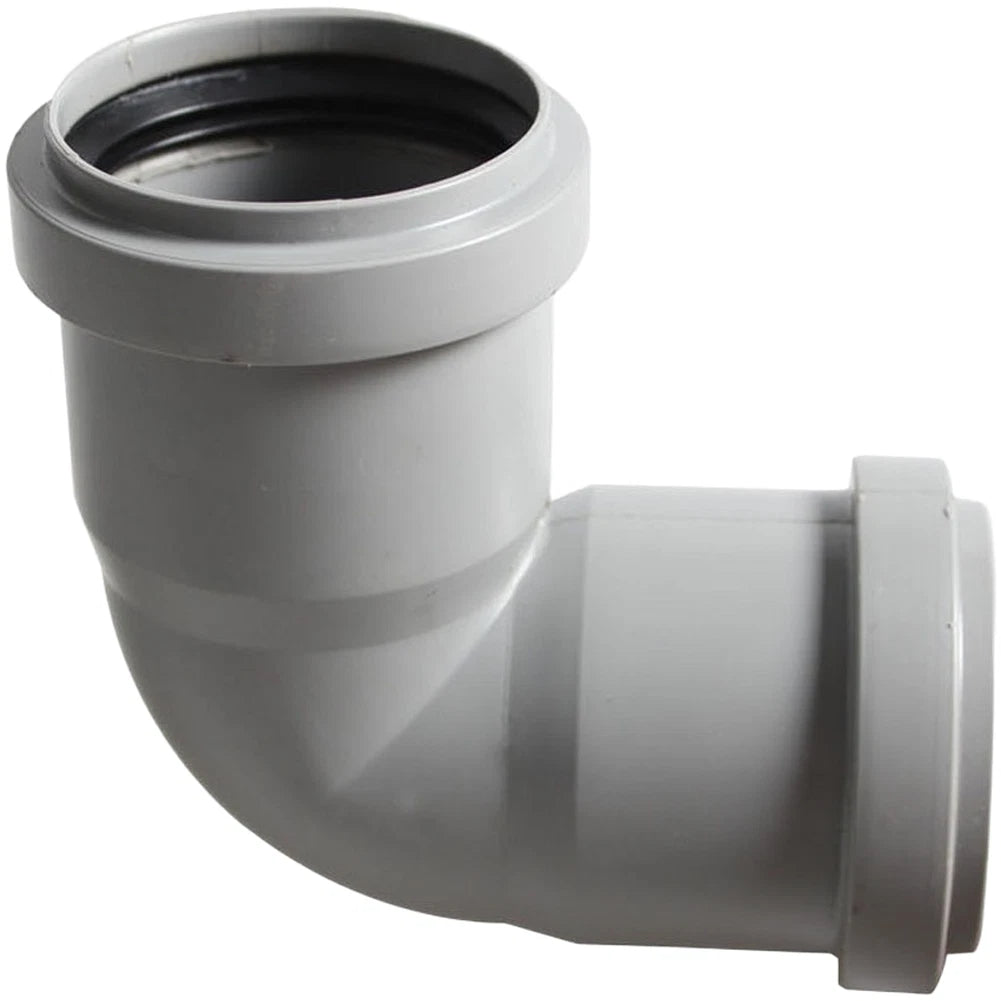50mm Drainage Pipe Elbow 90deg Bend Push Fit Tool Installation