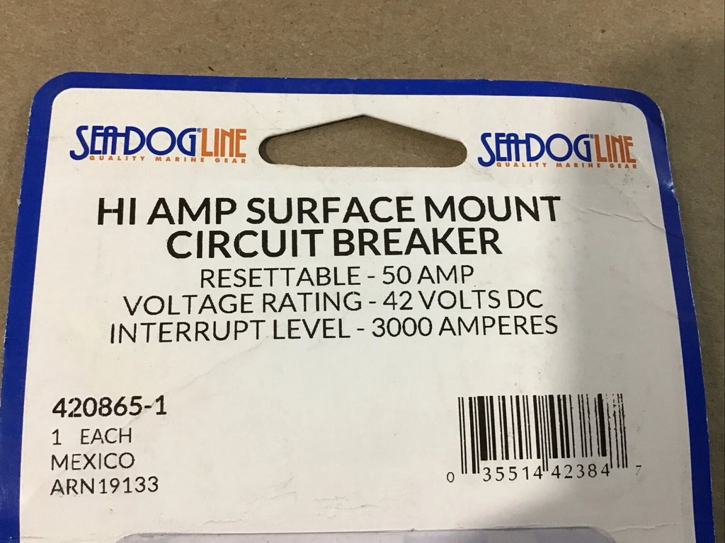 50A Surface Mount DC Breaker for Sea Dog (420865-1)