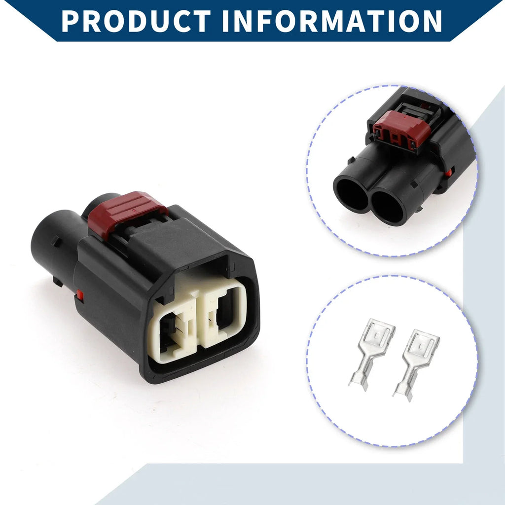 Power Steering Pump Connector Plug for Mercedes Benz  - 1 Set Black