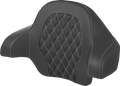 SADDLEMEN Tour-Pak Backrest Pad for FL (2014–2024) - Lattice Stitch, Silver Stitch