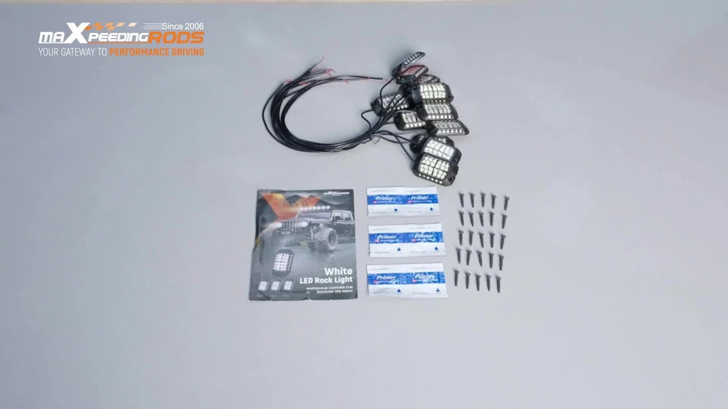 2X LED Rock Lights for Offroad Pickup Truck