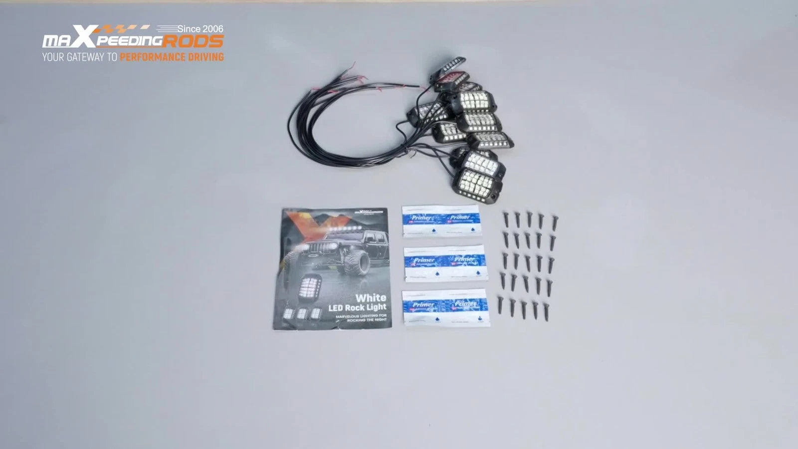 2X LED Rock Lights for Offroad Pickup Truck
