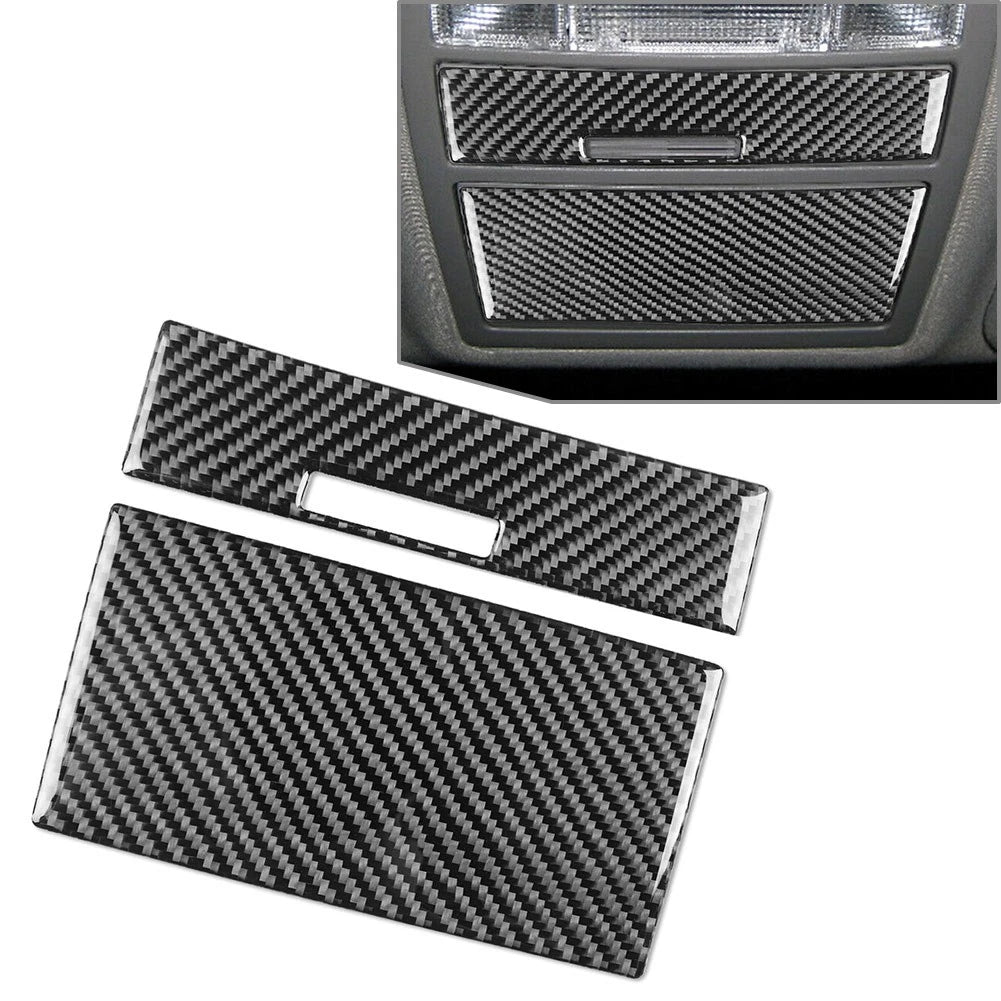 Carbon Fiber Overhead Reading Light Panel Trim for Toyota Camry (2007–2011) RHD Black