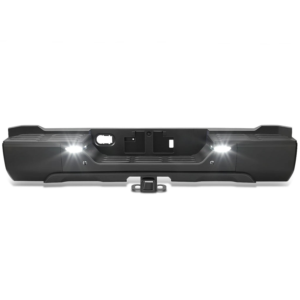 Rear Step Bumper for Toyota Tundra (2022–2026) w/ Sensor Holes & LED Lamp