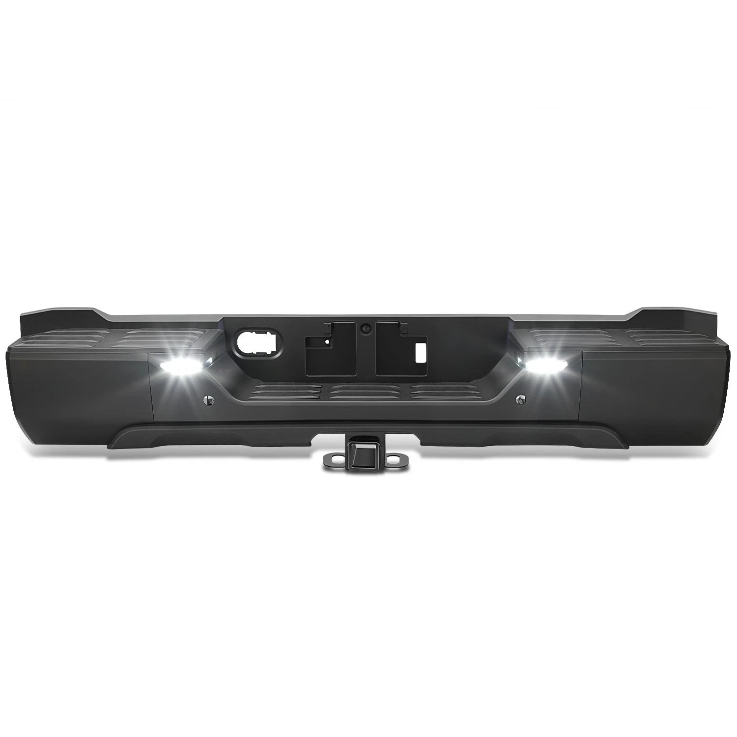 Rear Step Bumper for Toyota Tundra (2022–2026) w/ Sensor Holes & LED Lamp