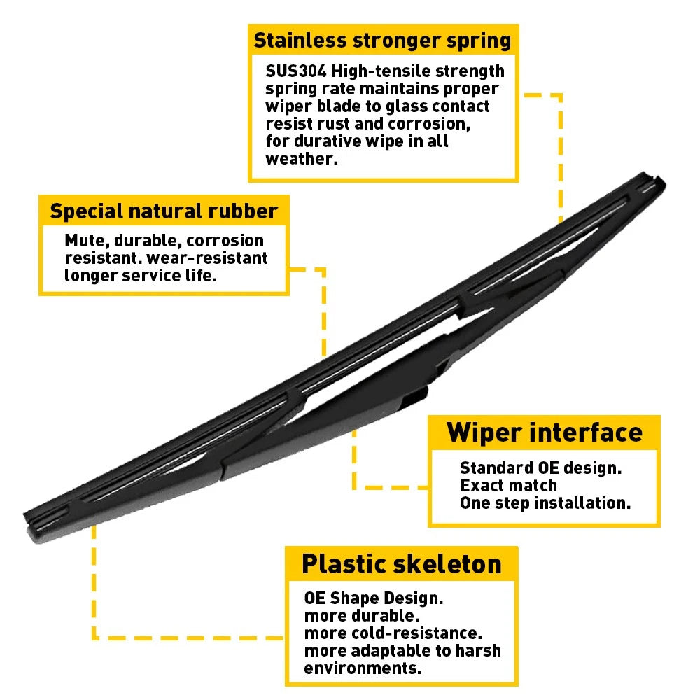 Rear Wiper Arm & Blade for Lexus RX330 RX350 RX300 (2004–2006)