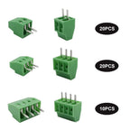 50PCS PCB Mount Screw Terminal Block KF128 Connector 2/3/4 Pin 2.54mm Pitch
