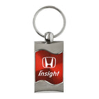 Red Rectangular Wave Keychain - Officially Licensed for Honda Insight