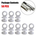 Set of 10 Plastic Curtain Track Hooks for Camper Van Motorhome Caravan Boat