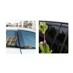 8 Pcs Window Pillar Posts Door Trim Covers for Nissan Rogue (2014-2020)