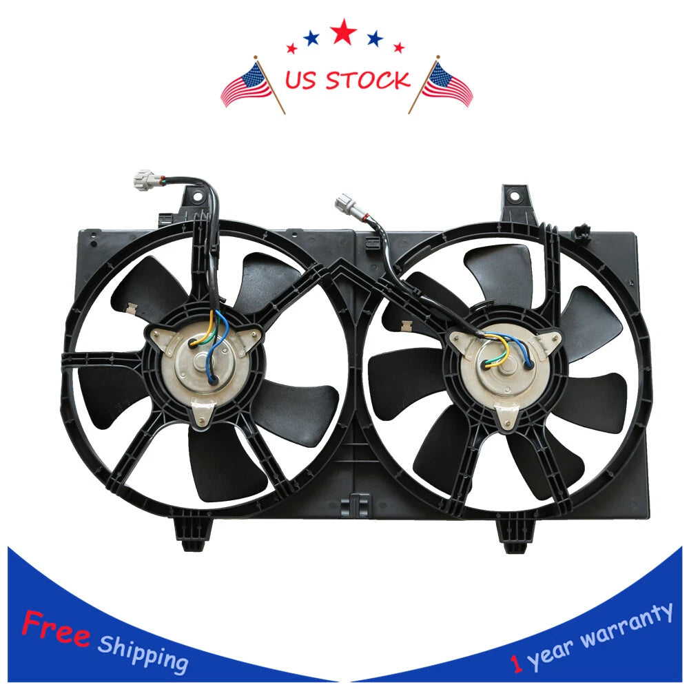 Radiator and Condenser Fan for Nissan Maxima Infiniti I35 (2002–2003)