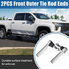 2X Front Outer Tie Rod End Links for Cadillac Escalade, Chevrolet Tahoe (2007–2014)