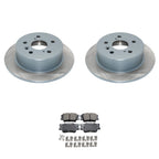 Set of 2 DuraGo Rear Rotors & Akebono ProACT Ceramic Pads for ES350 (2007–2012)