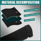 Dashboard Cover Mat for Toyota Rise (2019–2023) - Black Polyester