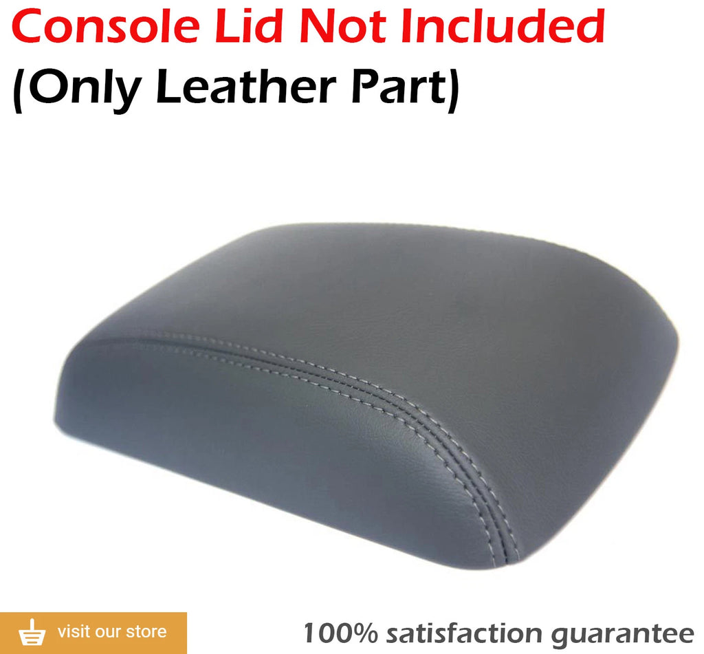 Center Console Armrest Cover for Hyundai Santa Fe (2007–2012) Gray Leather