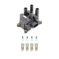 Set of 4 Denso Ignition Coils & Bosch Double Platinum Spark Plugs for Ford Ranger (2006–2011)