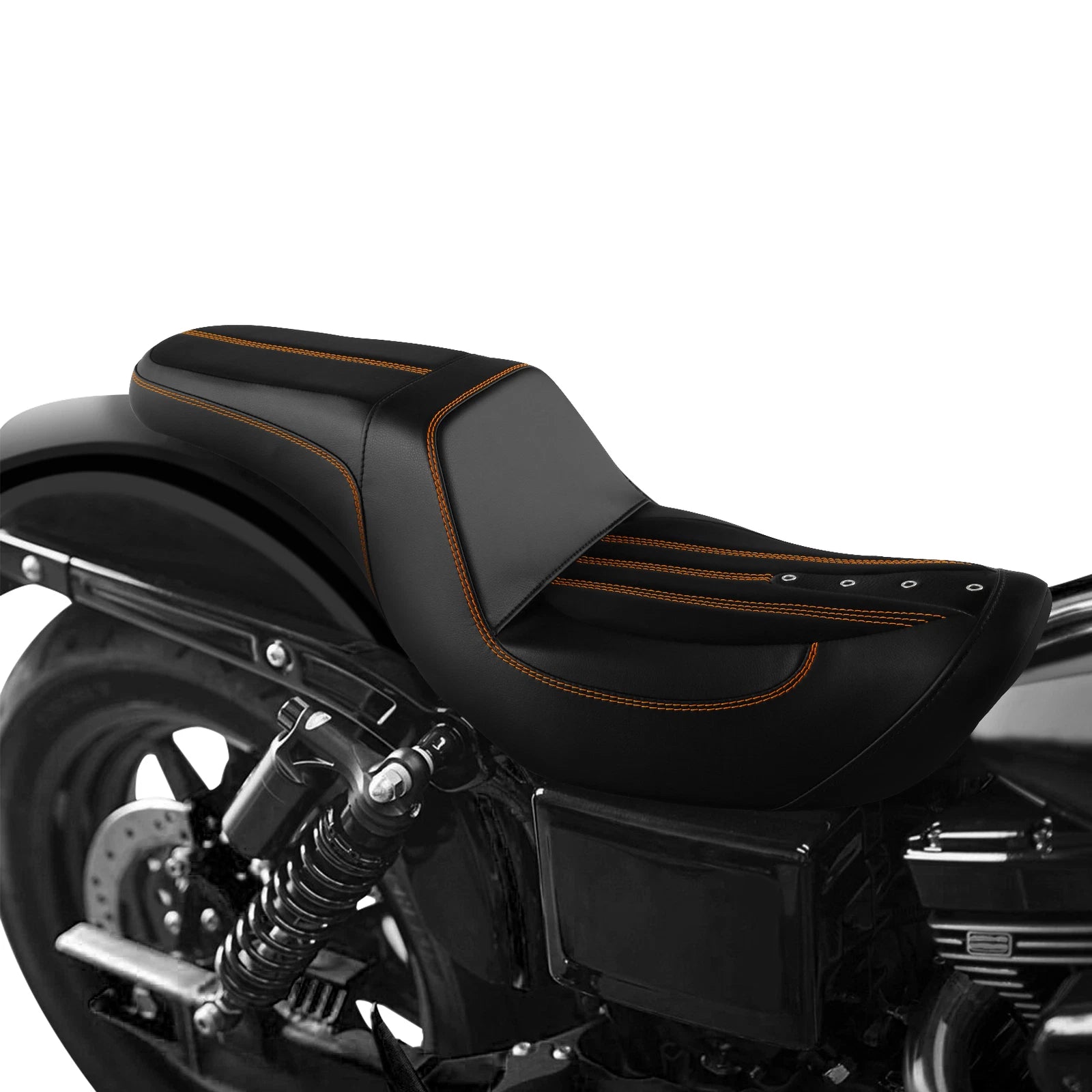 Front Rider Driver Passenger Seat for Harley Fat Bob Low Rider (2006–2017)