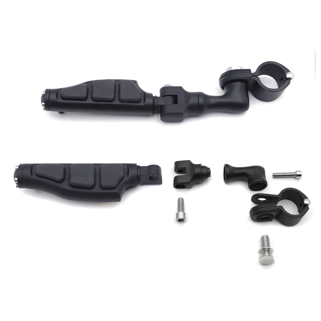 Adjustable 1.25" Black Foot Peg Kit for Honda GoldWing VTX1300 Valkyrie
