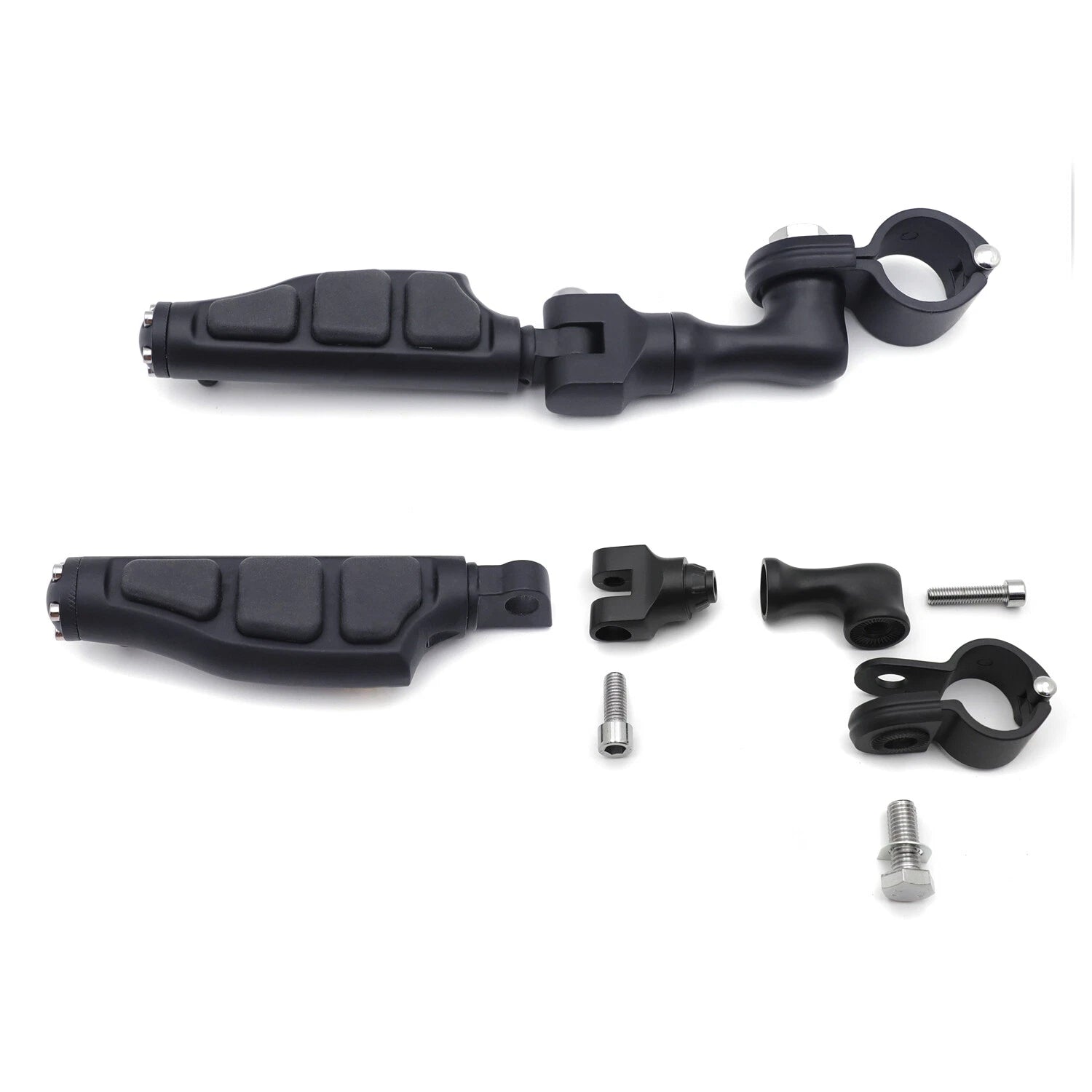 Adjustable 1.25" Black Foot Peg Kit for Honda GoldWing VTX1300 Valkyrie