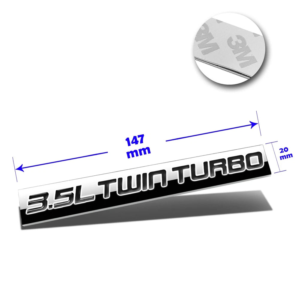 3.5L Twin Turbo Metal Decal Emblem for Ford Pickup