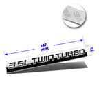 3.5L Twin Turbo Metal Decal Emblem for Ford Pickup
