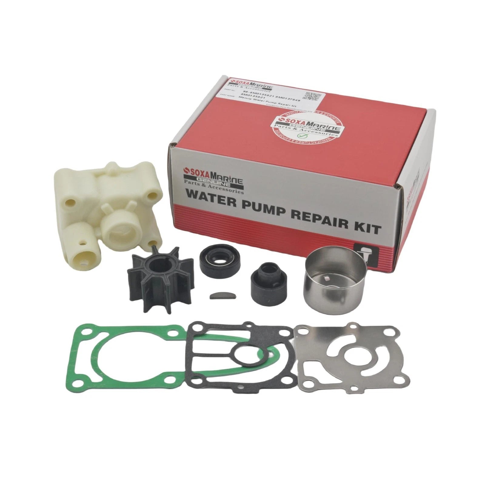 Outboard Water Pump Rebuild Service for Mercury Mariner 9.9-20 HP (1990–2023)
